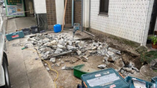 愛知県大口町／小規模建屋型店舗の解体工事