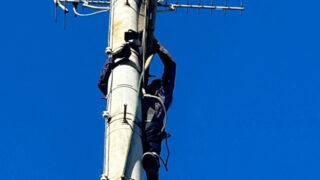 名古屋市／運送業者事務所の電信棒（電柱）撤去工事
