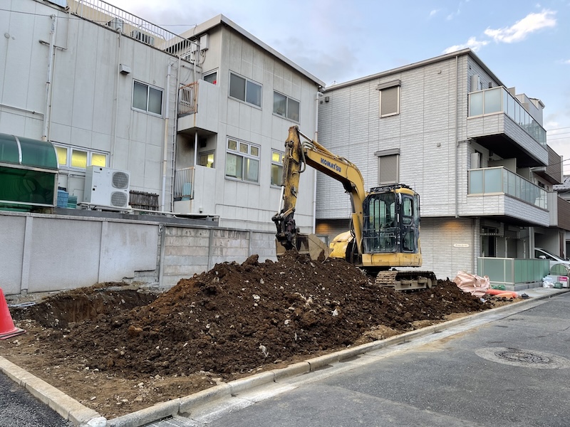 一時的な土の仮置きについて