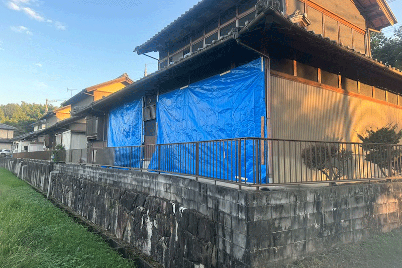 フェンスの撤去工事