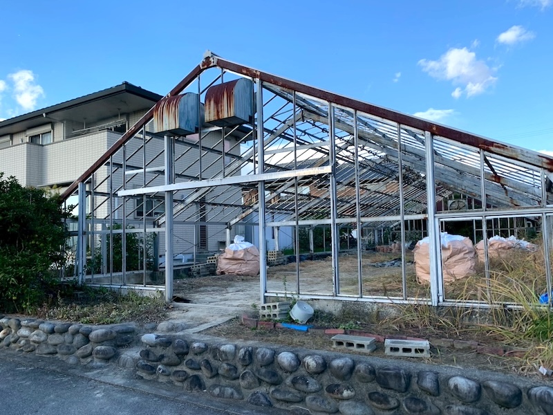 ハウスの解体工事