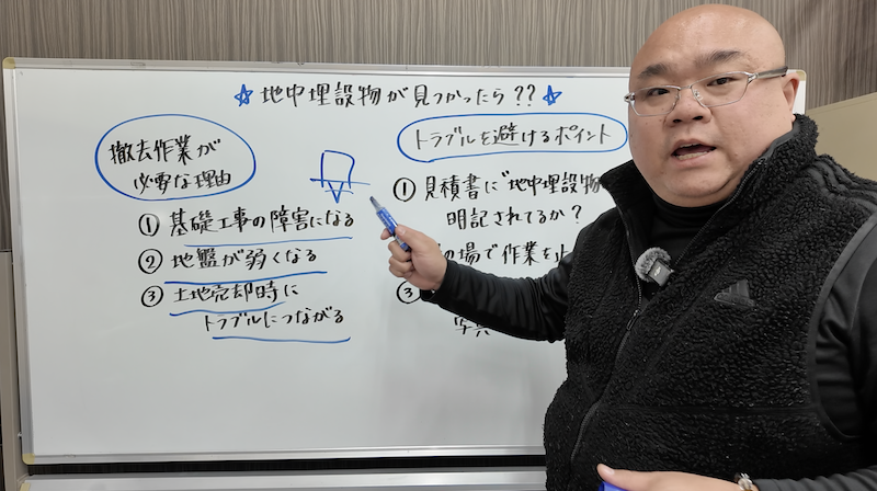 地中埋設物について