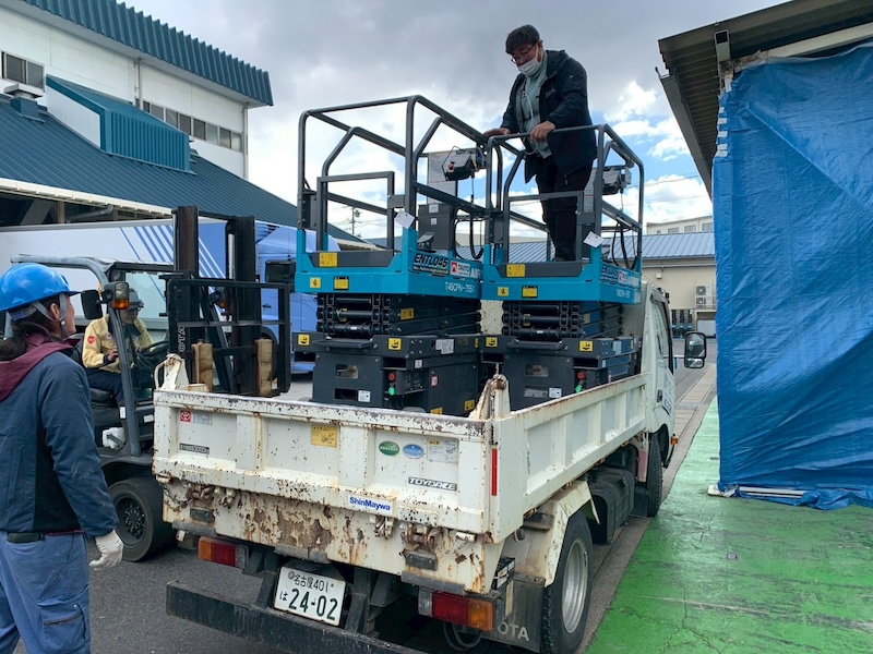 ビニールハウスの撤去工事