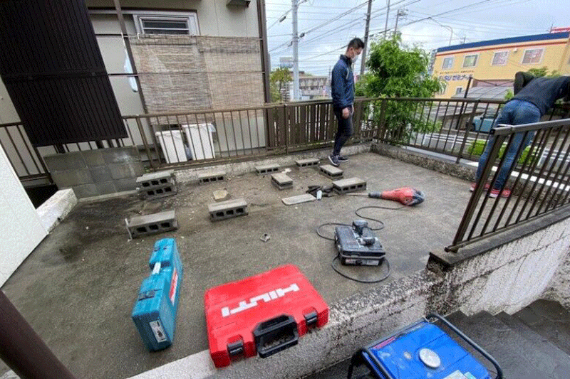 ウッドデッキ解体DIY