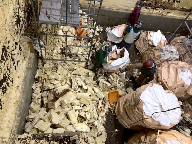 地下室解体の工事