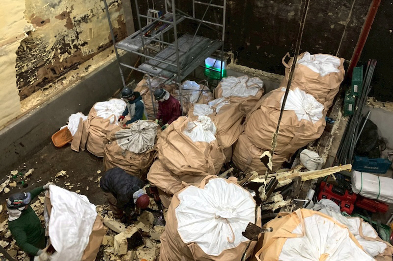 地下室の解体工事