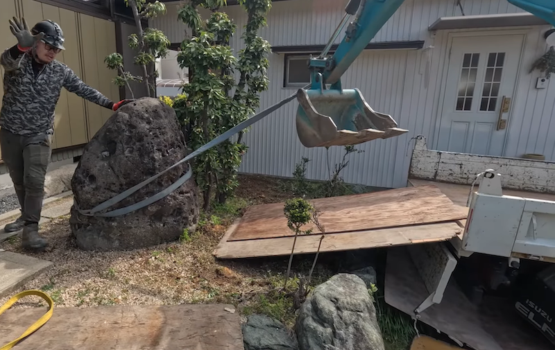 庭石の重さを計算する方法