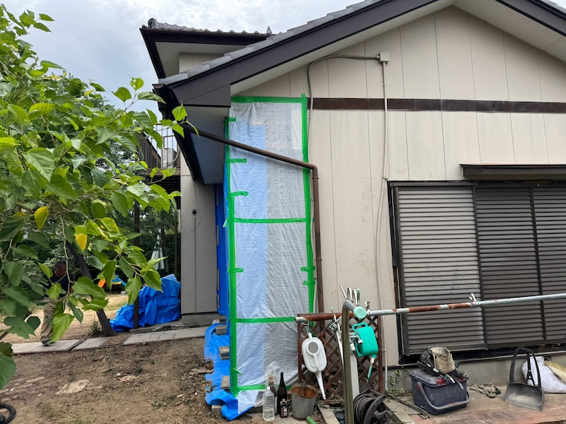 鉄骨造2階建て住宅における1階部分のスケルトン解体工事