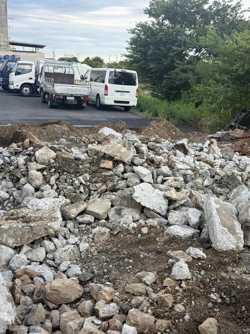 過去の建築物の基礎や埋設物