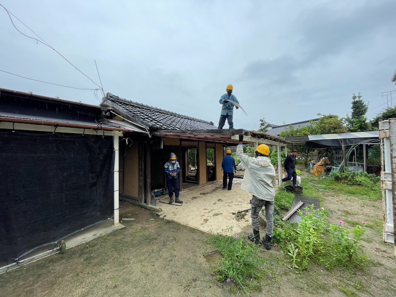木造倉庫・建屋解体工事
