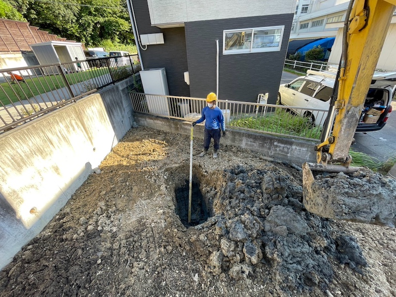 地中障害物の簡易調査・確認
